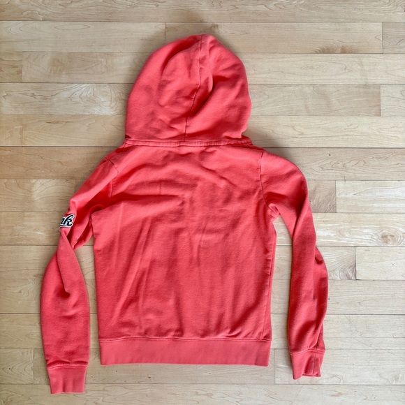 PINK Victoria’s Secret orange medium 3/4 zip hoodie sweatshirt - Picture 4 of 5